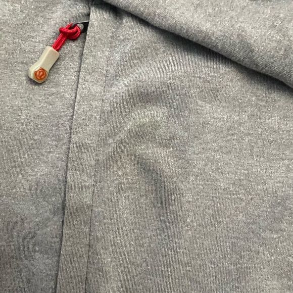 Lululemon Men’s Large Full Zip Grey Two Tone Hoodie Sweatshirt - Picture 6 of 7